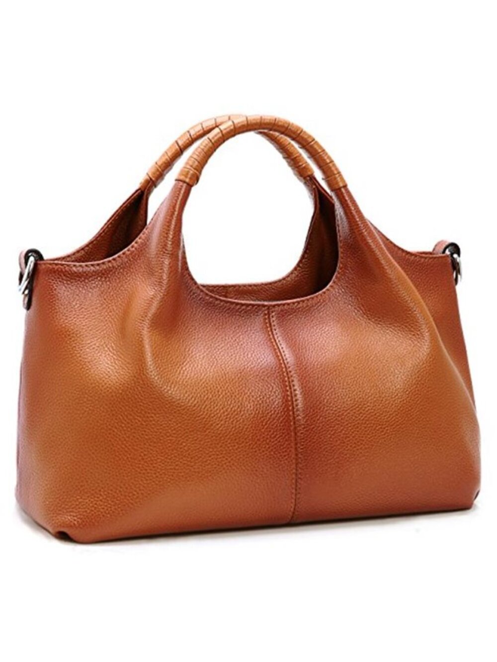 Womens Genuine Leather Satchel Handbag Tote Purse Crossbody Shoulder Bag Zipper
